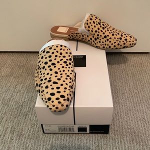 Dolce Vita Halee Leopard Calf Hair Mules